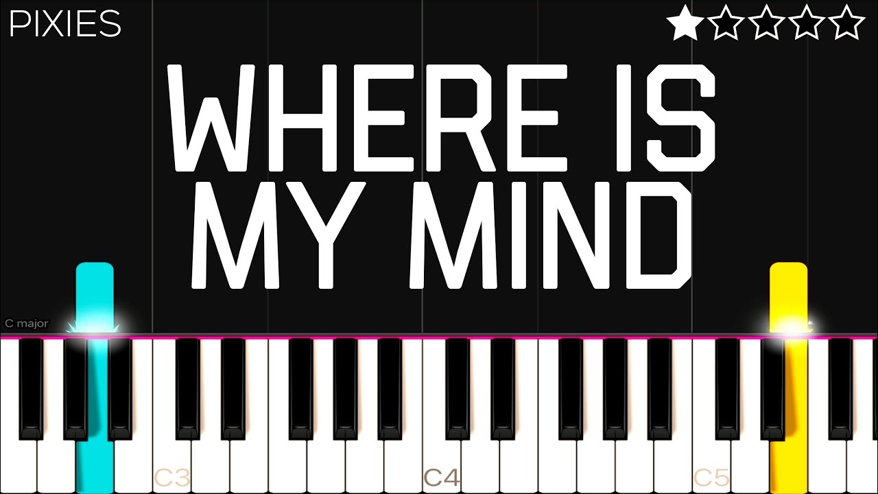 Pixies Where Is My Mind EASY Piano Tutorial YouTube