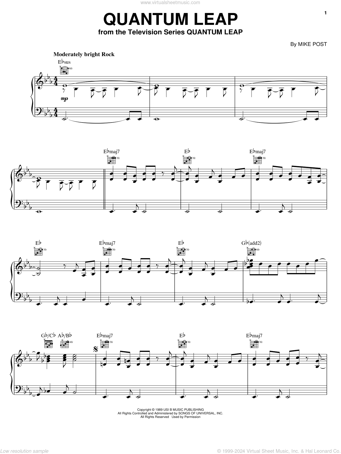 Quantum Leap Sheet Music For Piano Solo PDF interactive 