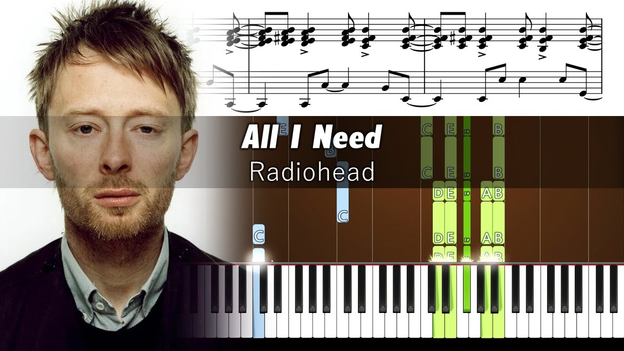 Radiohead All I Need Piano Tutorial With Sheet Music YouTube Radiohead All I Need Piano Tutorial With Sheet Music YouTube
