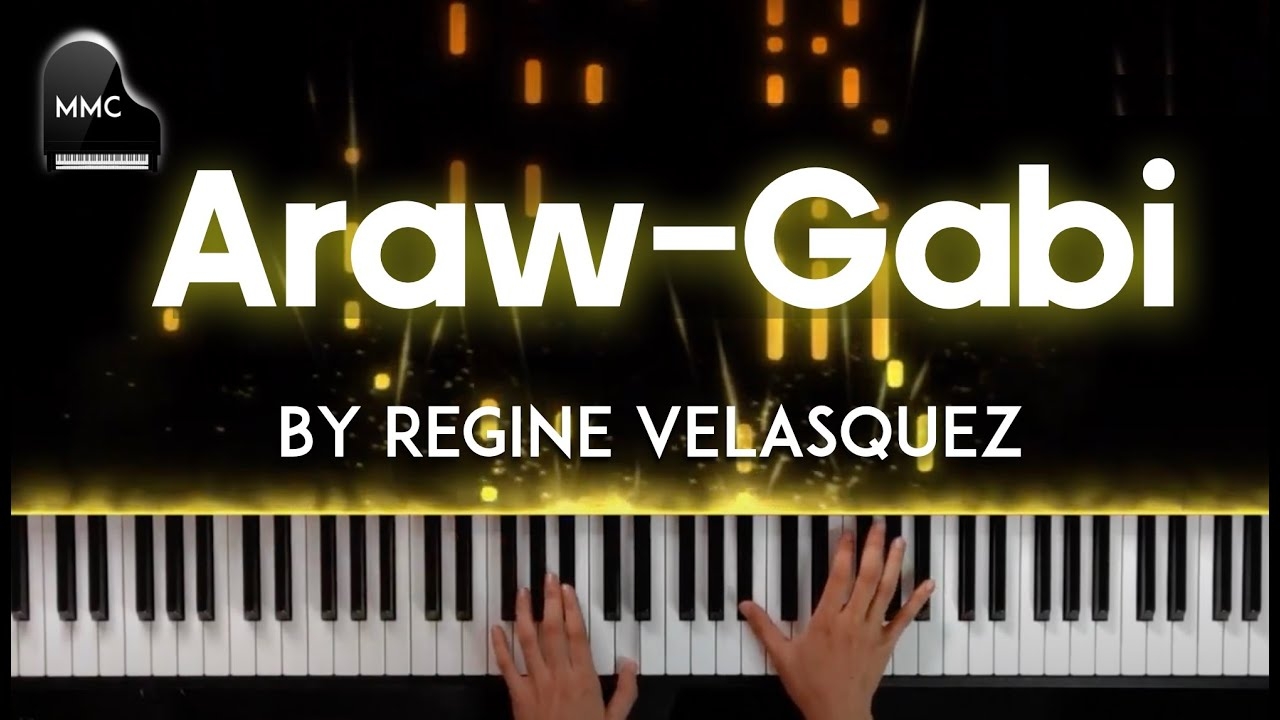 Regine Velasquez Araw Gabi piano Sheet Music Sheet Music By Mel s Music Corner