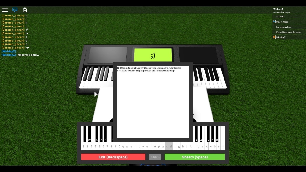 Roblox Piano Fur Elise Easy YouTube Roblox Piano Fur Elise Easy YouTube
