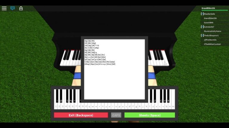 ROBLOX Piano Sheet ASGORE Sheet In Description YouTube
