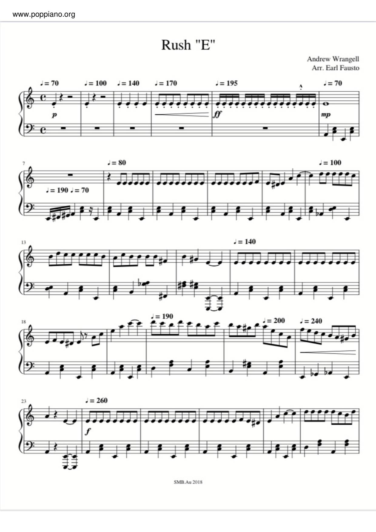 Rush E Sheet Music Piano Score Free PDF Download HK Pop Piano Academy Rush E Sheet Music Piano Score Free PDF Download HK Pop Piano Academy