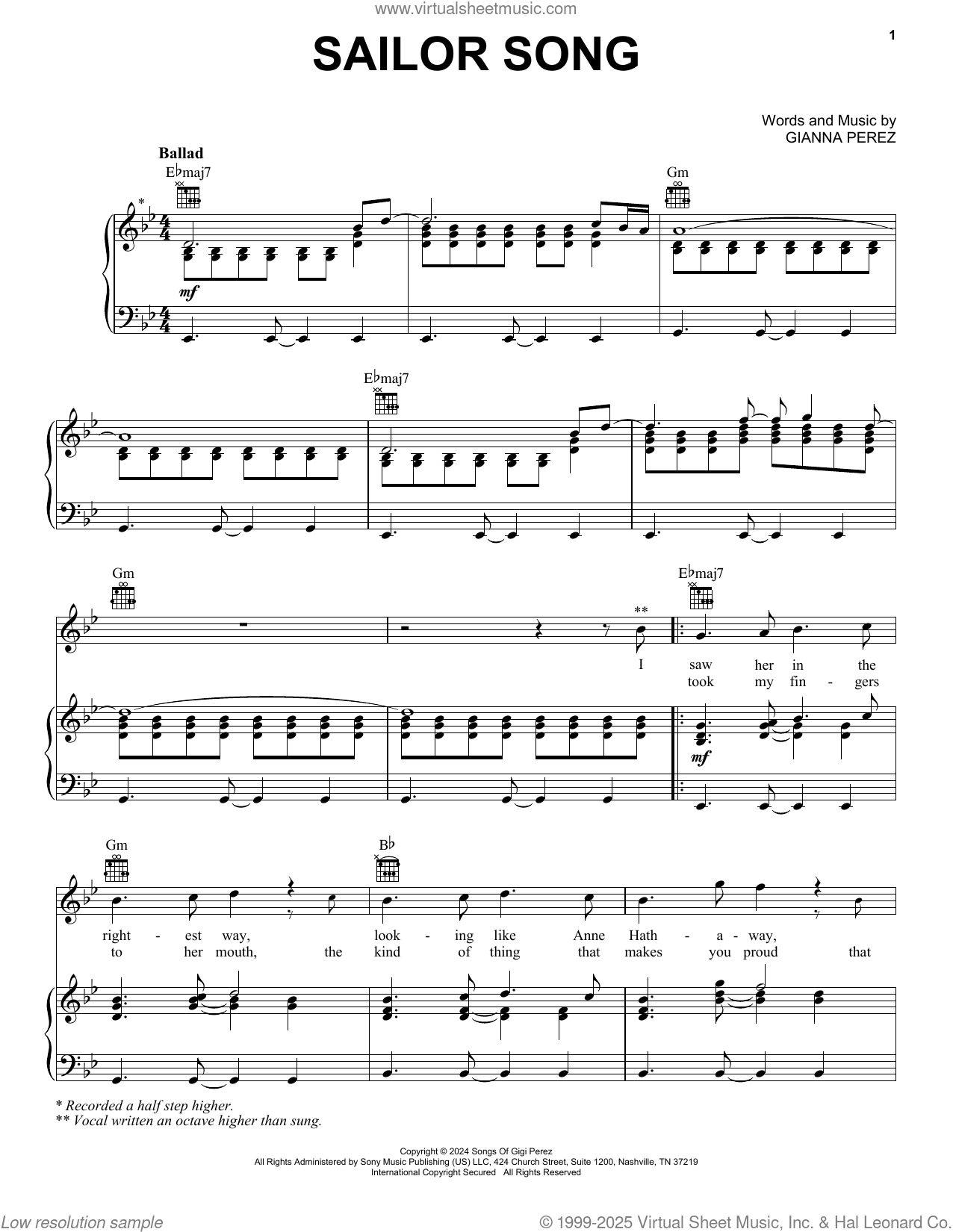 Sailor Song Sheet Music For Voice Piano Or Guitar PDF Sailor Song Sheet Music For Voice Piano Or Guitar PDF