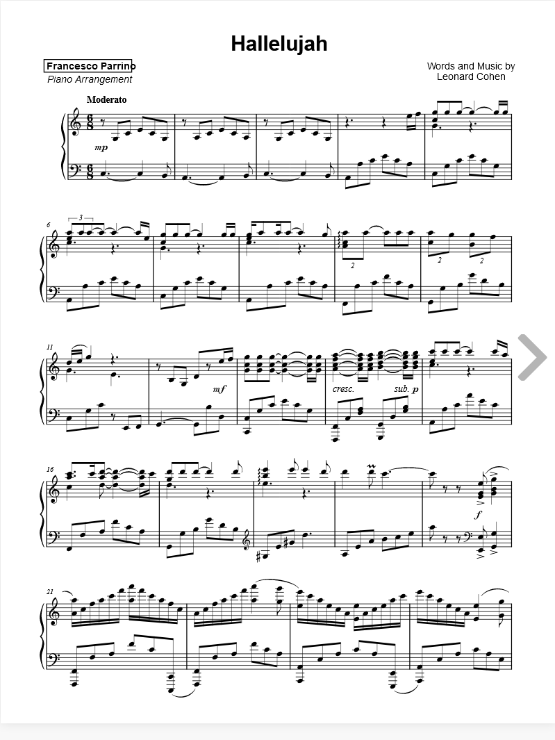Sheet Music Piano Arrangement PDFs Francesco Parrino Music Sheet Music Piano Arrangement PDFs Francesco Parrino Music