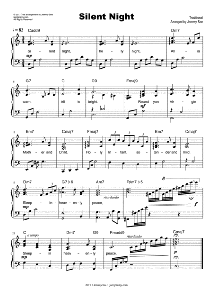 jazz piano sheet music