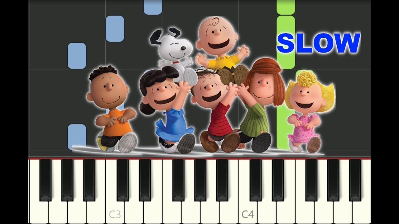 charlie brown theme piano sheet music charlie brown theme piano sheet music