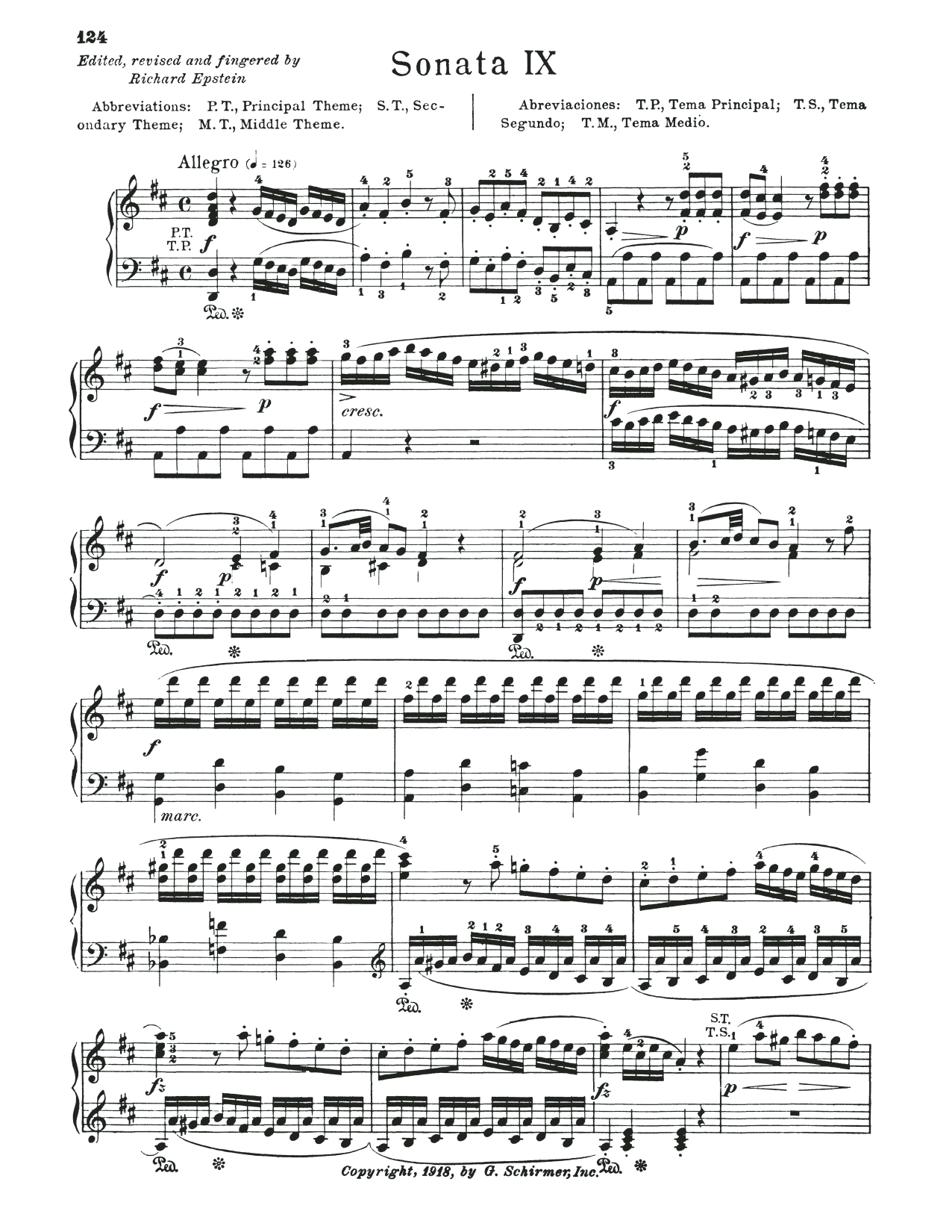 Sonata In D Major K 284 By Wolfgang Amadeus Mozart Sheet Music For Piano Solo At Sheet Music Direct