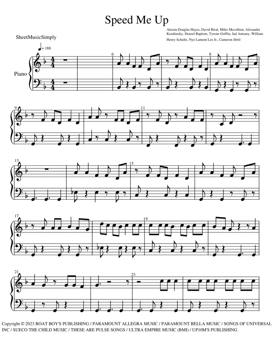 up theme song piano sheet music