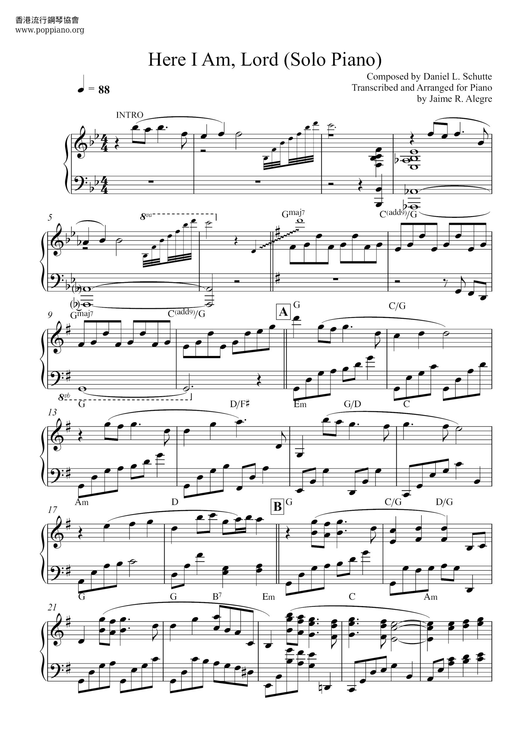 Spiritual Here I Am Lord Sheet Music Pdf Free Score Download Spiritual Here I Am Lord Sheet Music Pdf Free Score Download