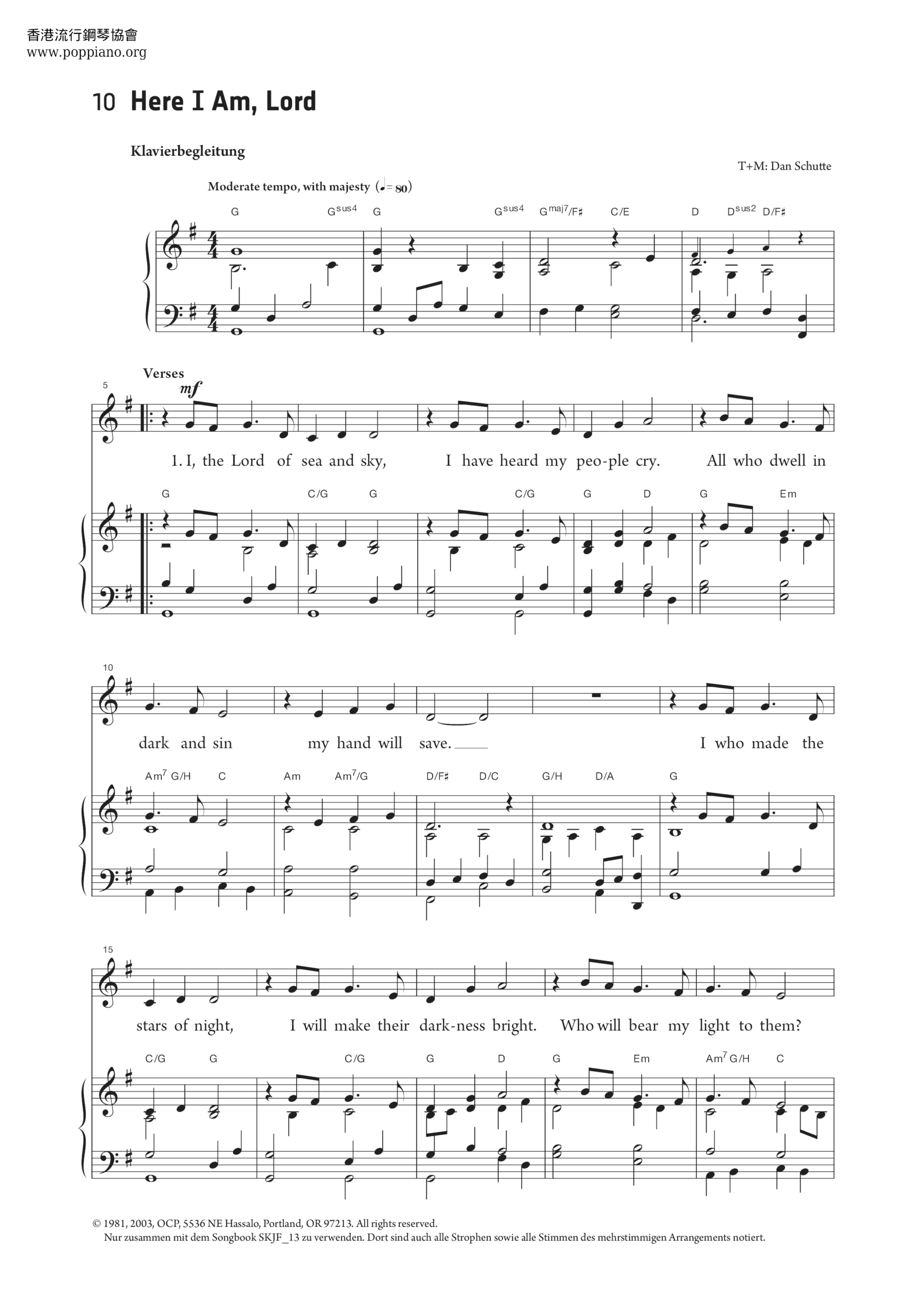 Spiritual Here I Am Lord Sheet Music Pdf Free Score Download Spiritual Here I Am Lord Sheet Music Pdf Free Score Download