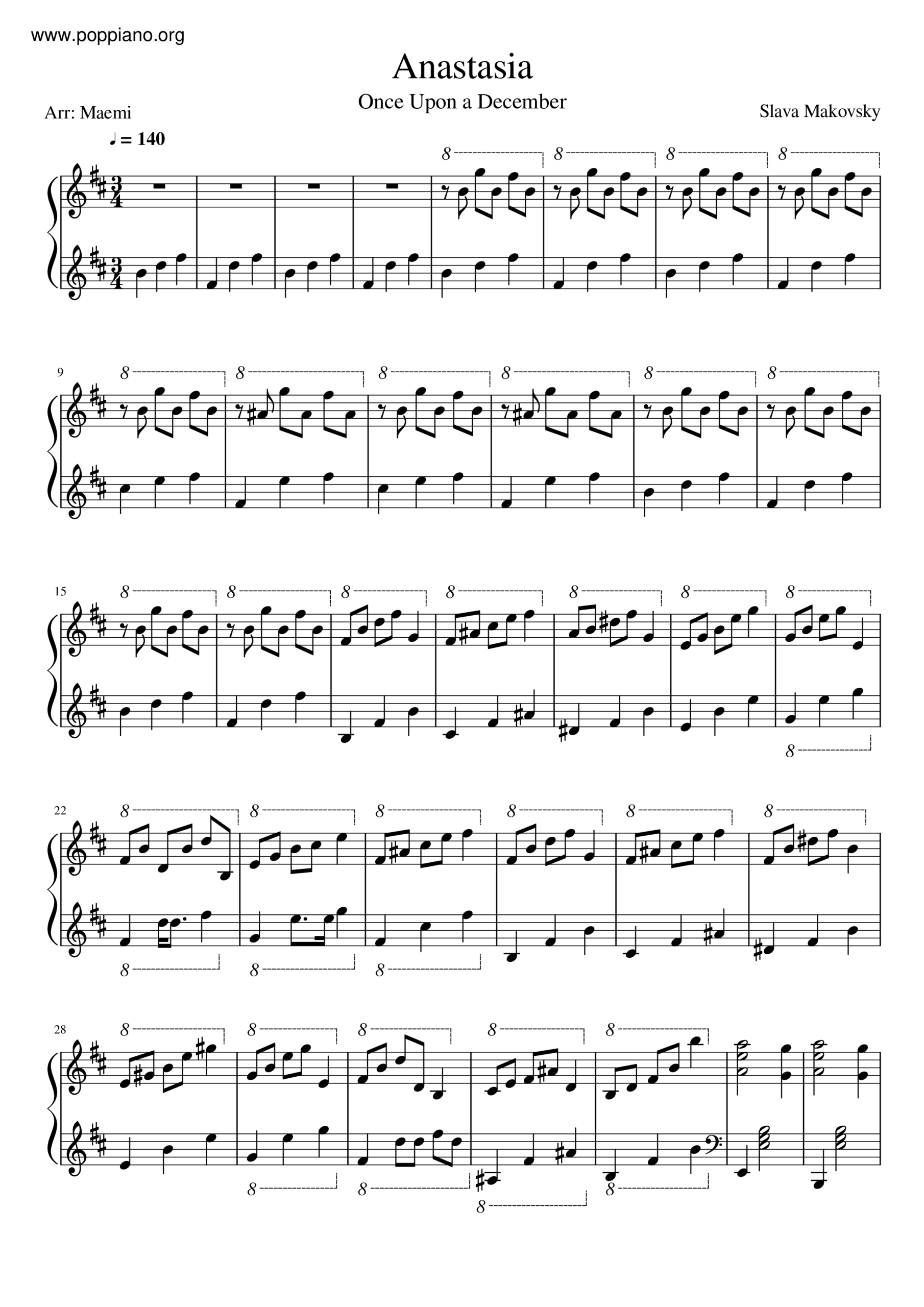 once upon a december piano sheet music once upon a december piano sheet music