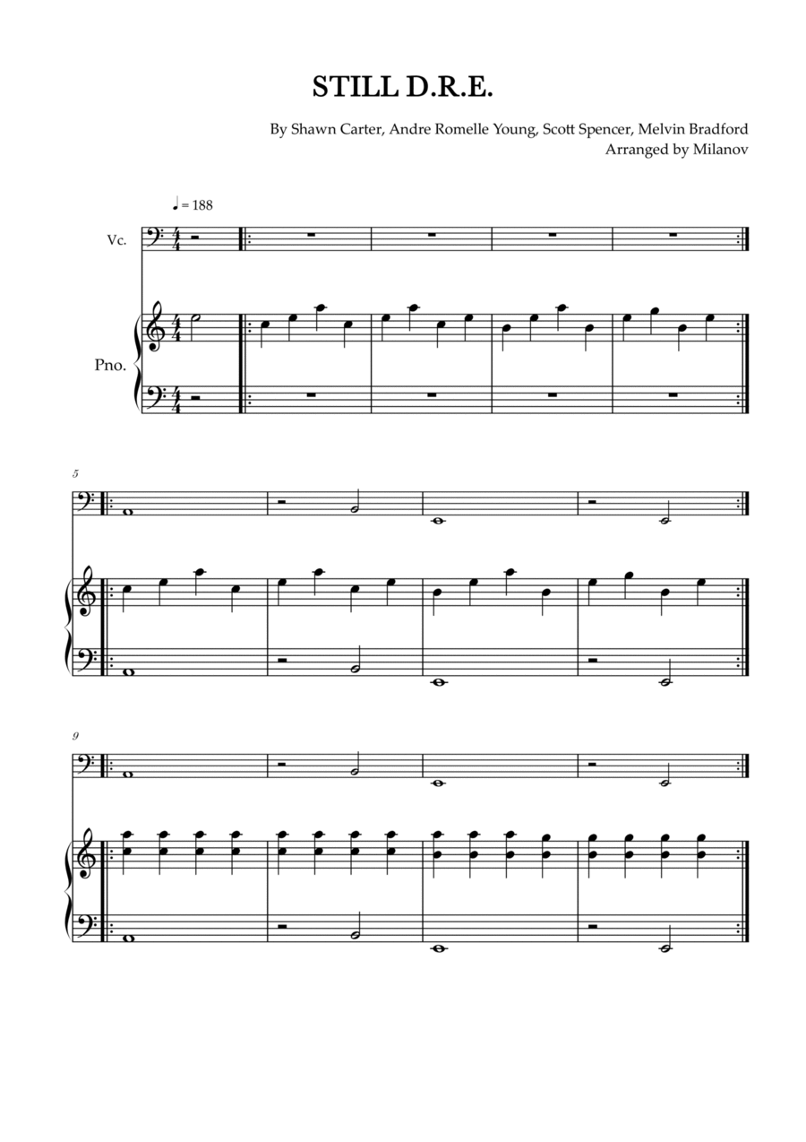 Still D r e Piano Cello Solo Digital Sheet Music Sheet Music Plus