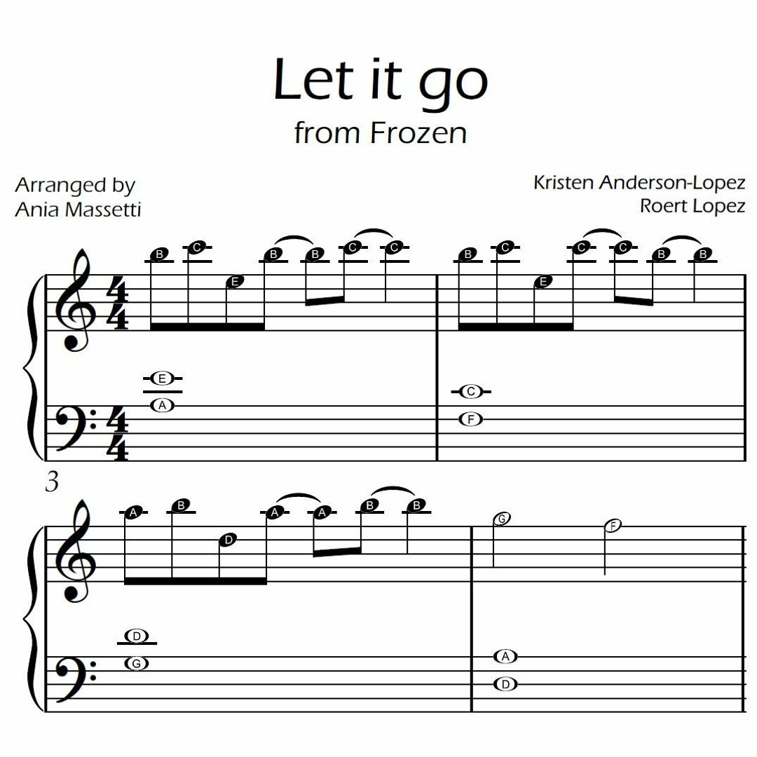 frozen let it go piano sheet music frozen let it go piano sheet music