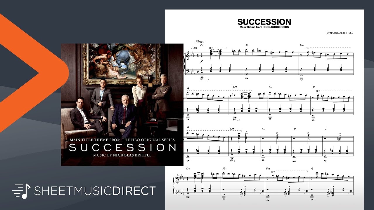 Succession Theme Sheet Music Nicholas Britell Piano Solo YouTube
