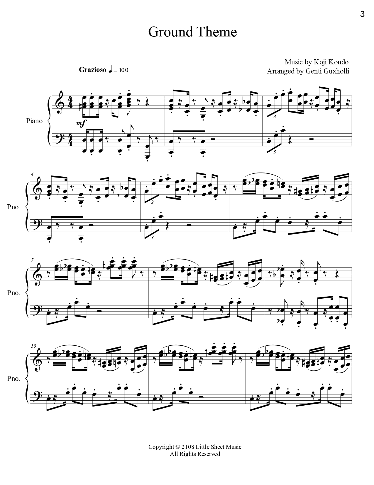 Super Mario Bros MEDLEY Piano Solo Littlesheetmusic Super Mario Bros MEDLEY Piano Solo Littlesheetmusic