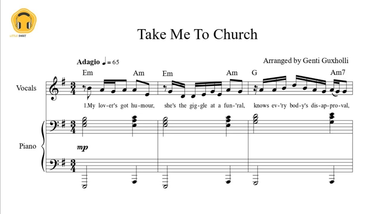 Take Me To Church By Hozier Piano Vocal Chords Sheets YouTube Take Me To Church By Hozier Piano Vocal Chords Sheets YouTube