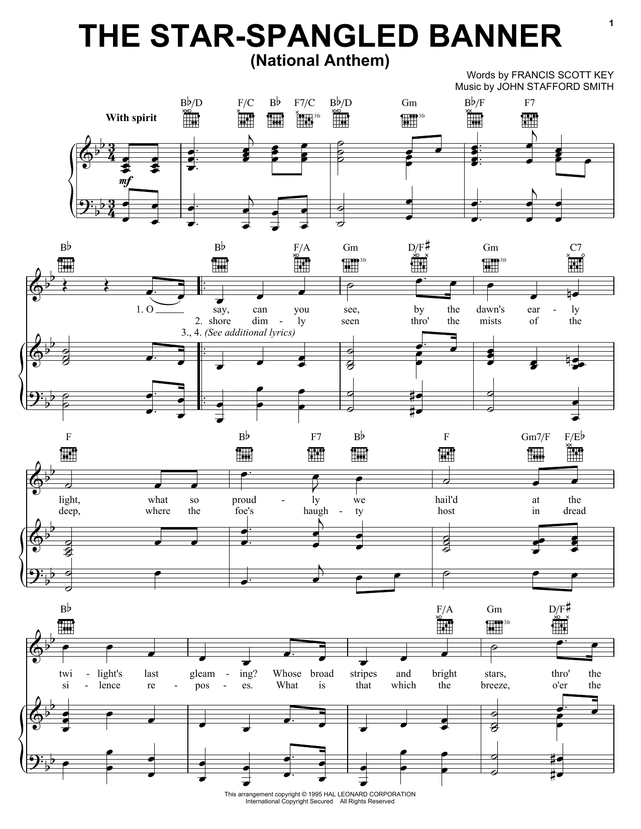 The Star Spangled Banner Sheet Music By Francis Scott Key For Piano Keyboard And Voice Noteflight The Star Spangled Banner Sheet Music By Francis Scott Key For Piano Keyboard And Voice Noteflight