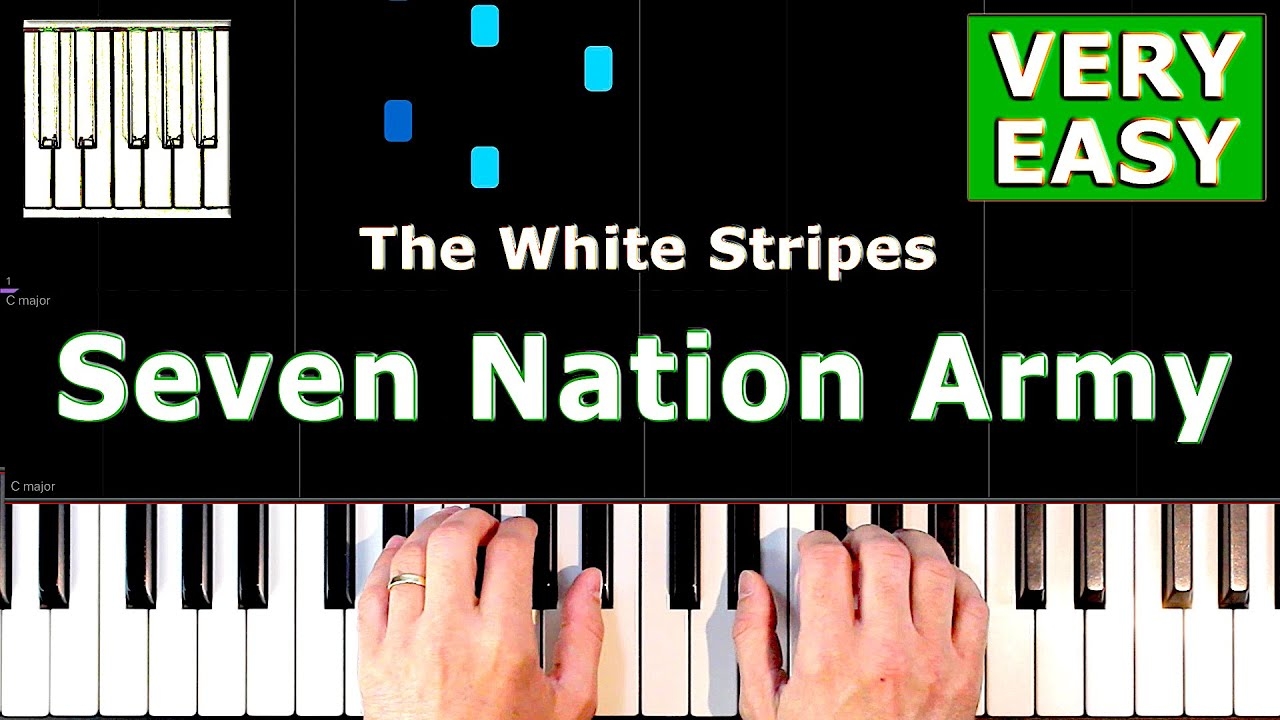 The White Stripes Seven Nation Army Beginner Piano Tutorial YouTube The White Stripes Seven Nation Army Beginner Piano Tutorial YouTube