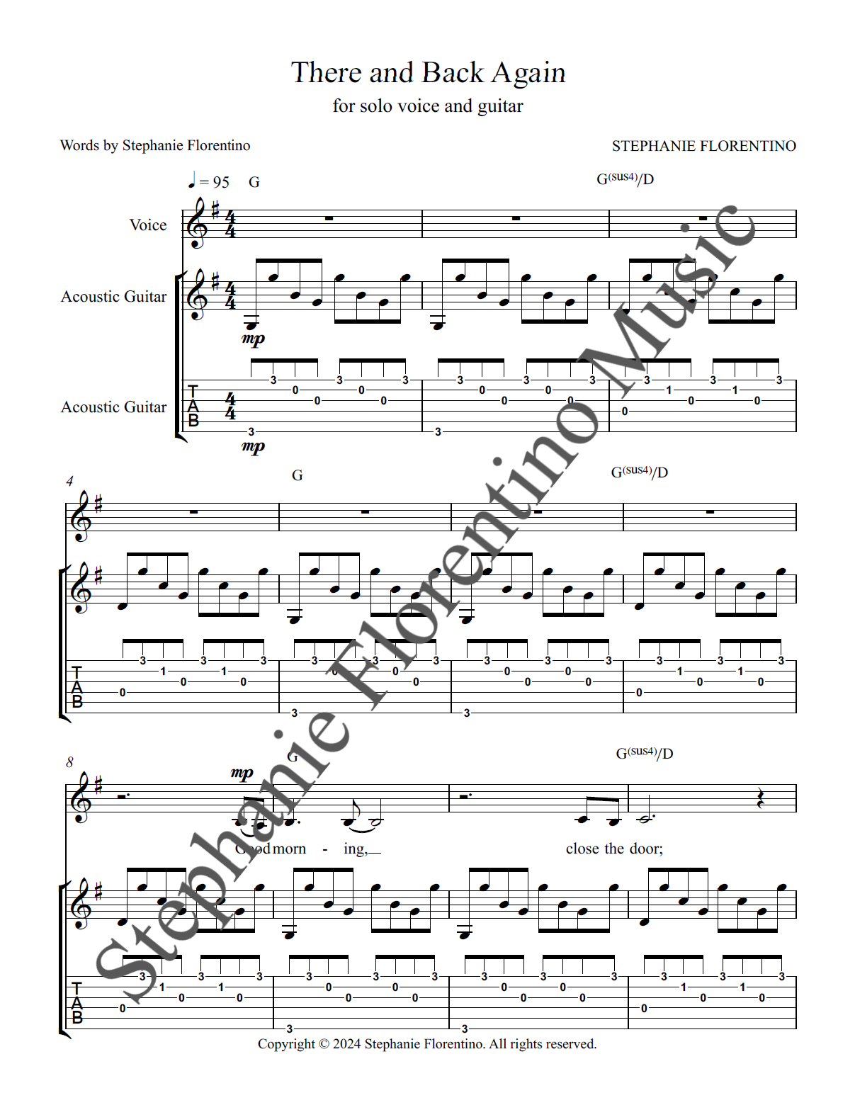 There And Back Again Vocal Guitar Sheet Music Marketplace