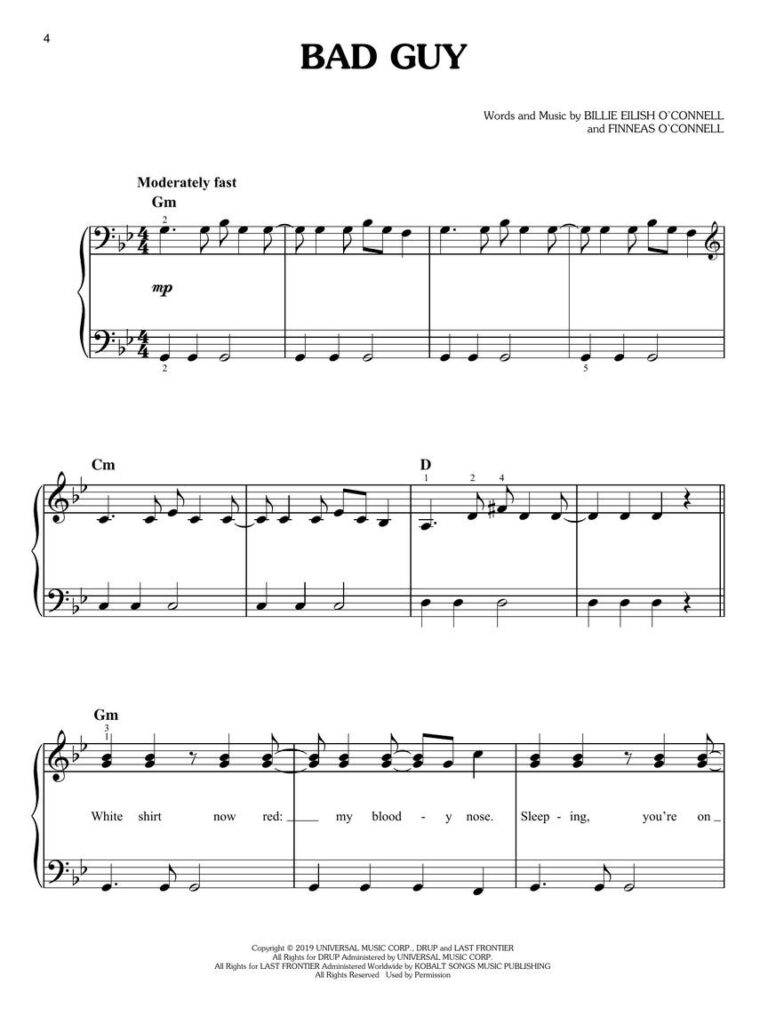 TOP HITS OF 2019 EASY PIANO SHEET MUSIC FOR ALL THE POPULAR HIT SONGS OF 2019 Stagefront Music