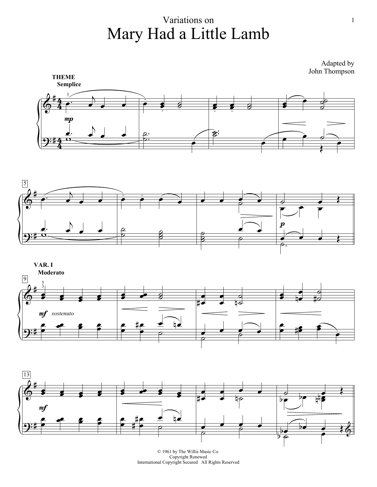 mary had a little lamb piano sheet music mary had a little lamb piano sheet music