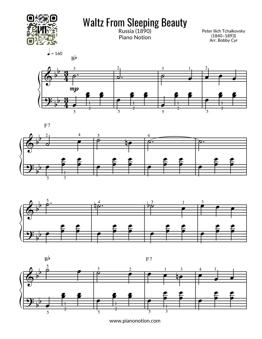 f7 arpeggio piano sheet music