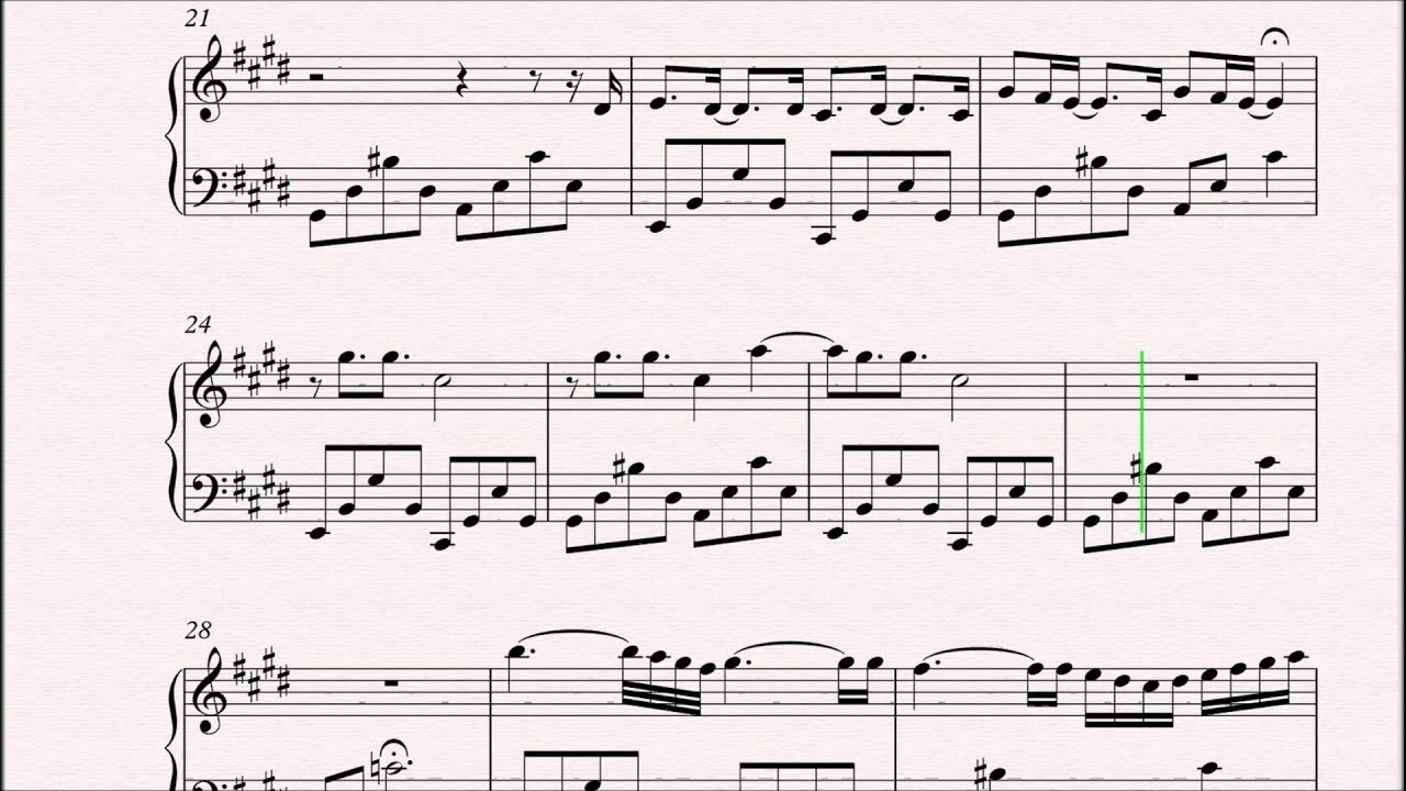 where is my mind piano sheet music