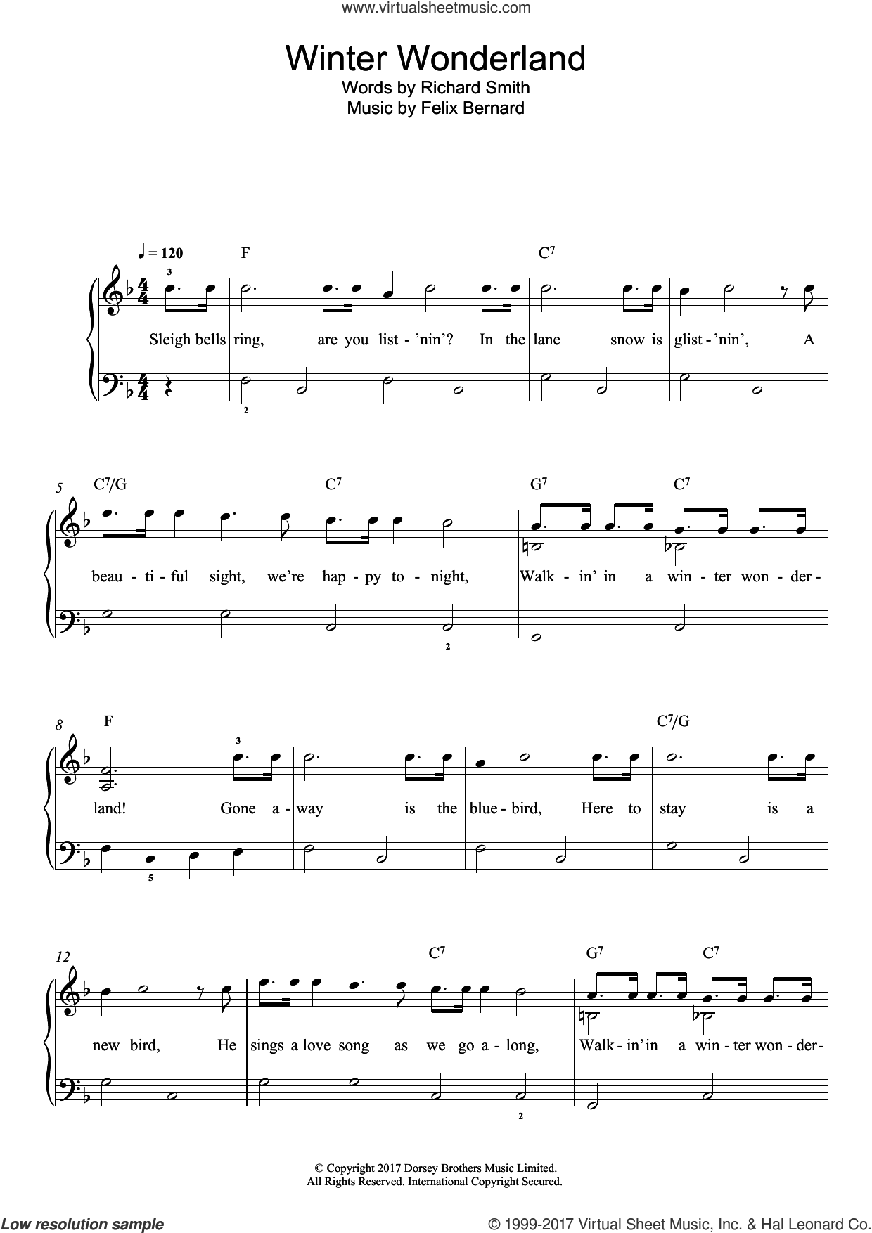 free beginner piano sheet music