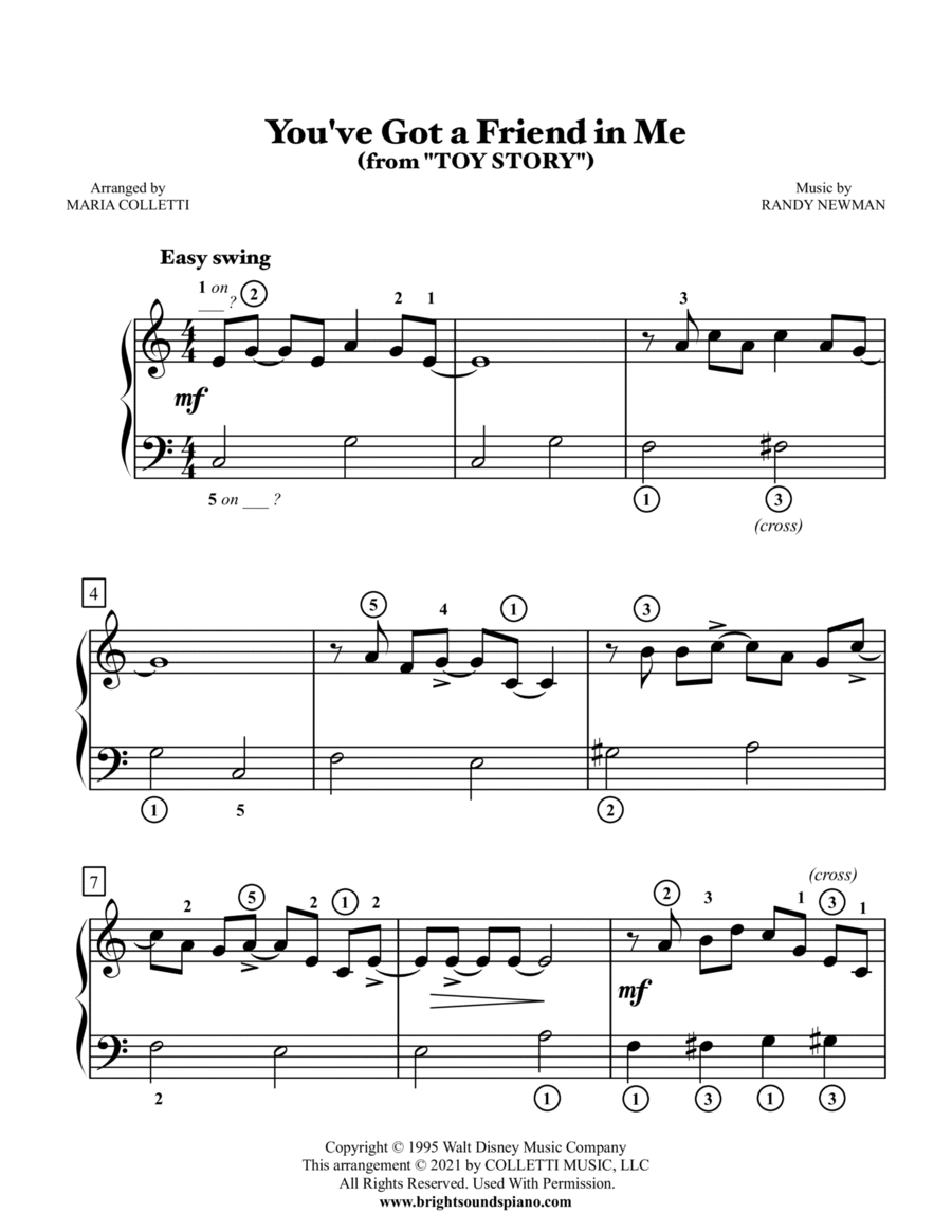 you got a friend in me piano sheet music you got a friend in me piano sheet music