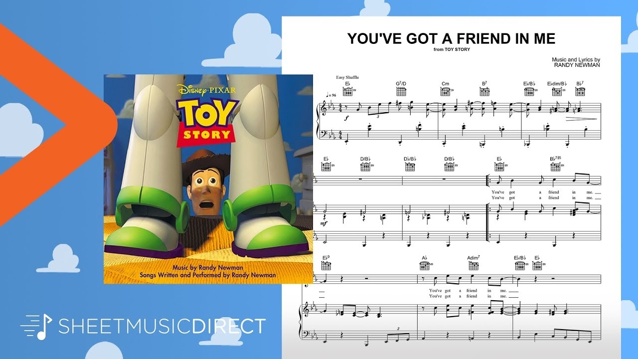 You ve Got A Friend In Me from Toy Story Sheet Music Randy Newman Piano Vocal Guitar YouTube