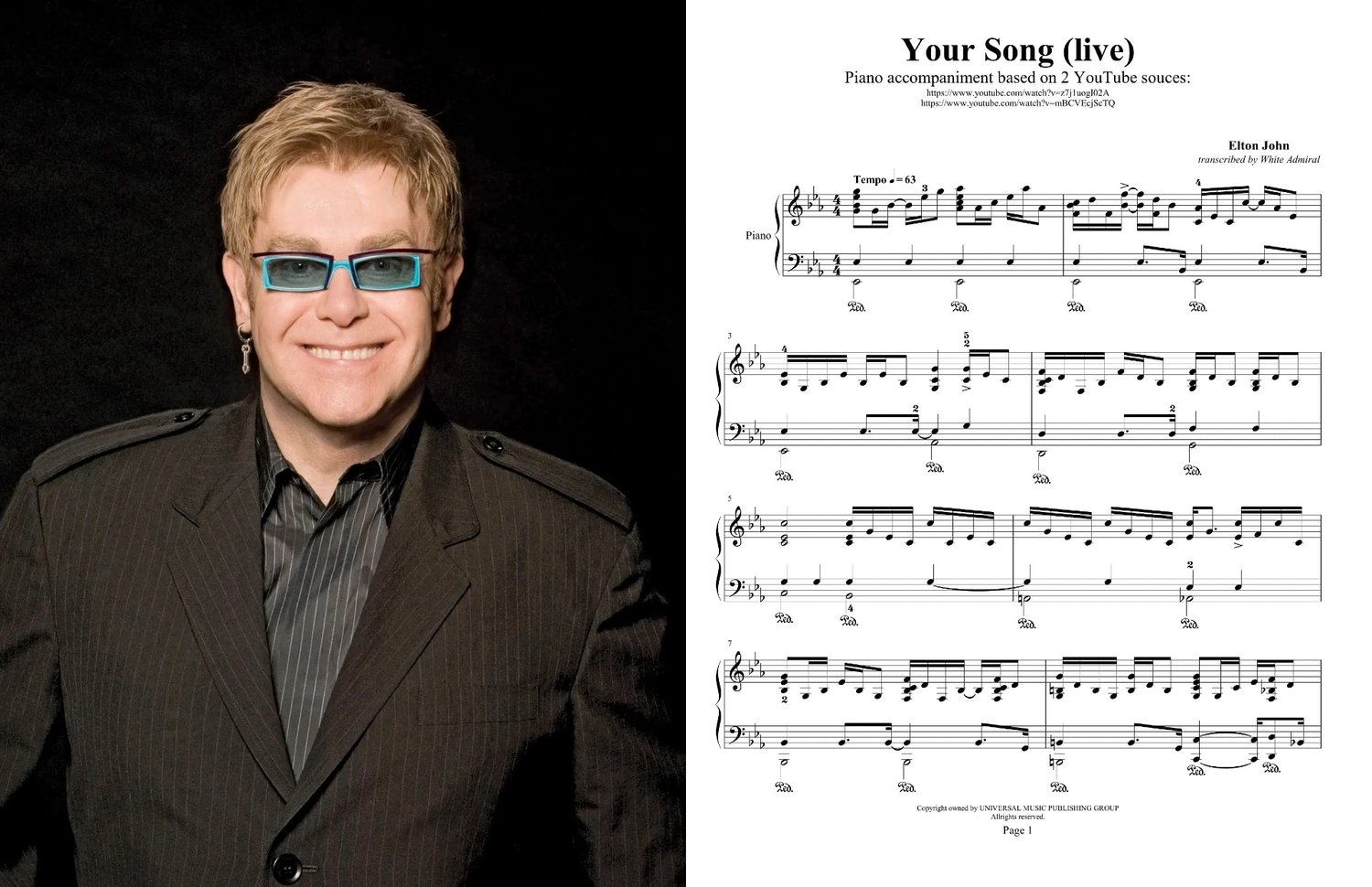 elton john piano sheet music elton john piano sheet music