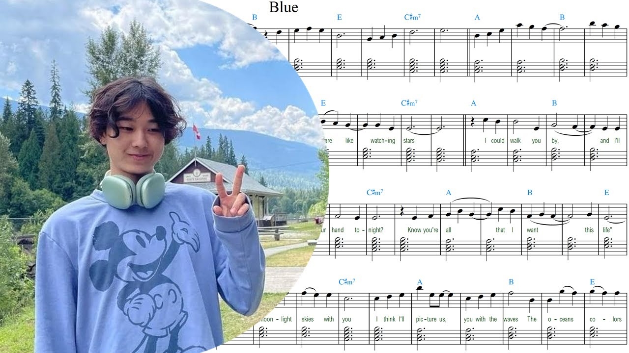 Yung Kai Blue Piano Sheet Music YouTube